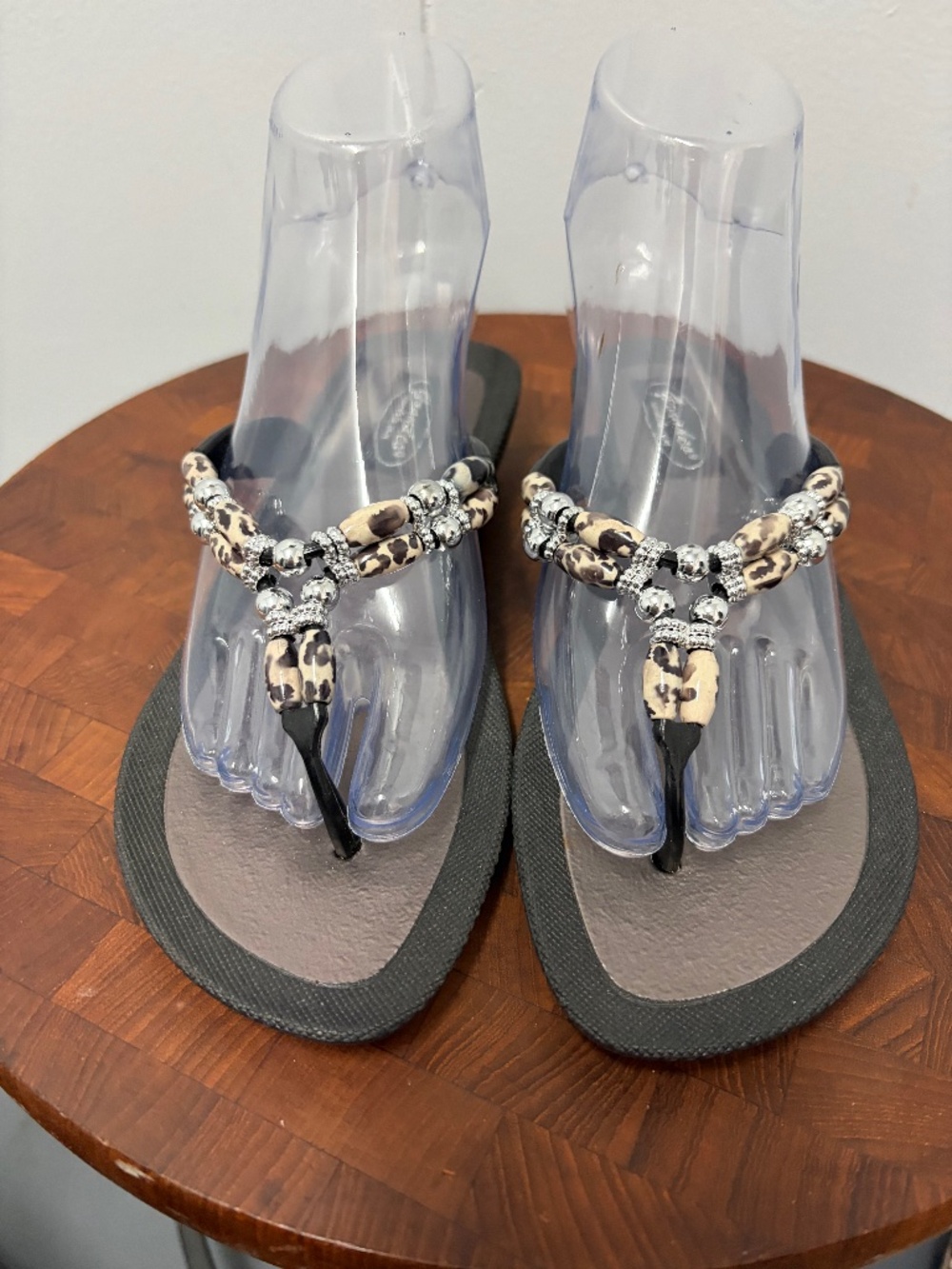 Grandco Beaded Thong Sandals Women's Size 7